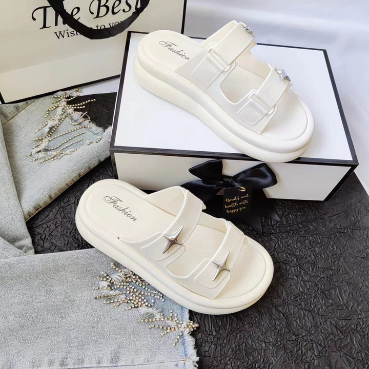 Dame Bequeme Sandaler med stilfulde spænder Stilla