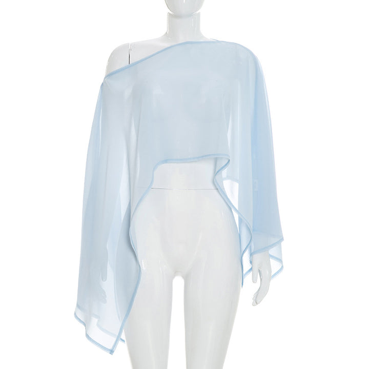 Dame elegant transparent overtræk jakke Skovae