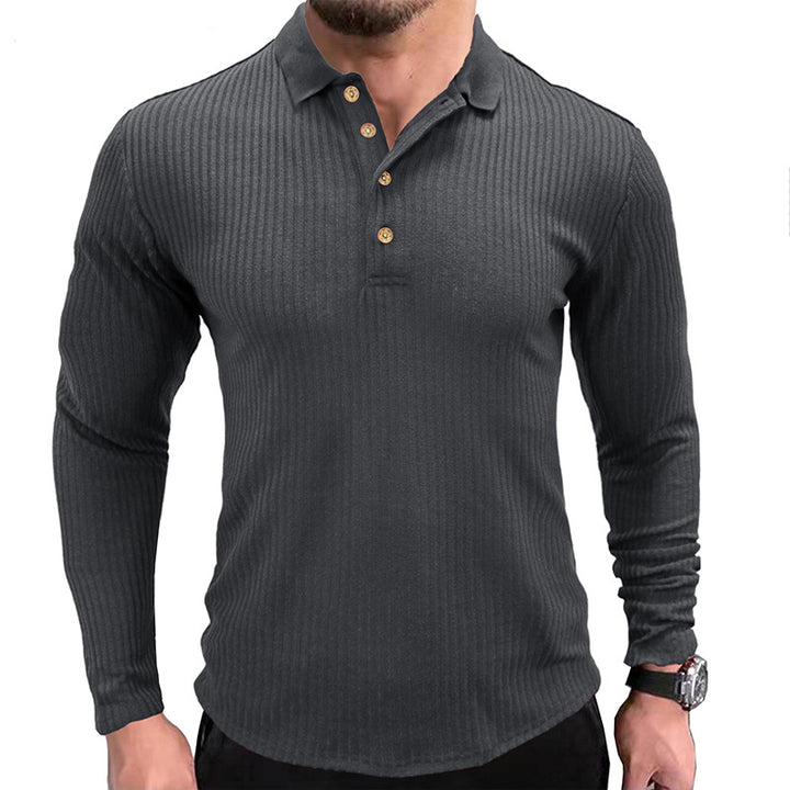 Herre Langærmet Polo T-shirt Stilla