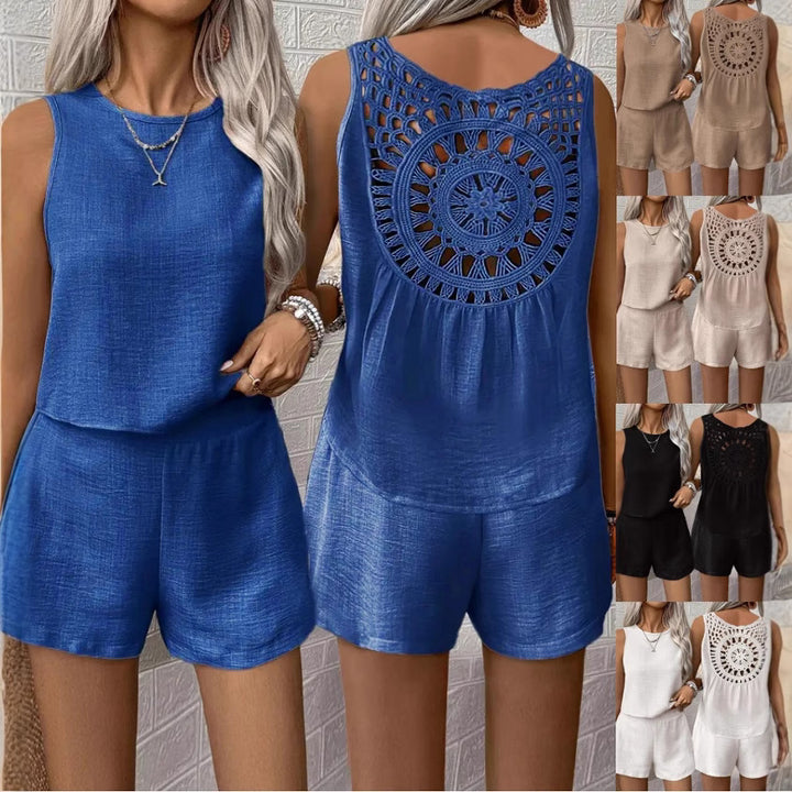 Dame fritids tanktop og shorts sæt Stilla