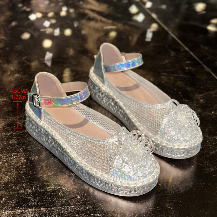 Dame Espadrilles med dekorative blomsterapplikationer og komfortabel rem Stilla