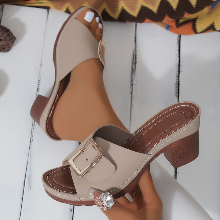 Dame Elegante Kilesandaler med fashionable spænde-design og ergonomisk fodbade Stilla