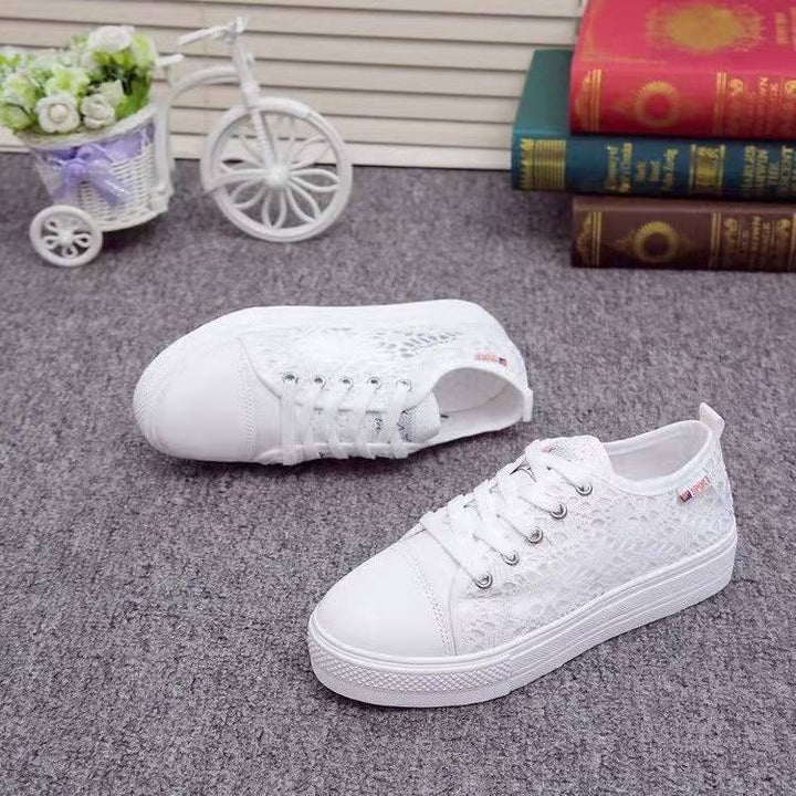 Dame Sporty Snøre Sneakers med åndbare netdetaljer Stilla