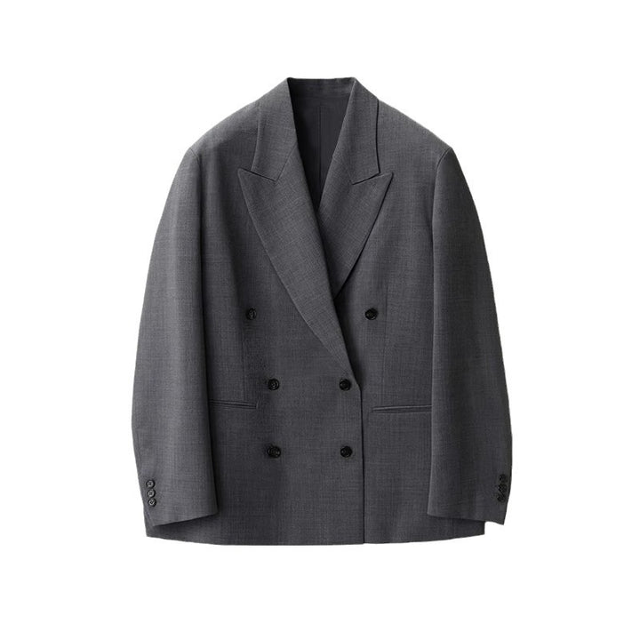Kvinders Fashionable Stilfuld Blazer med Dobbelt Knapperække og Oversized Snit Stilla