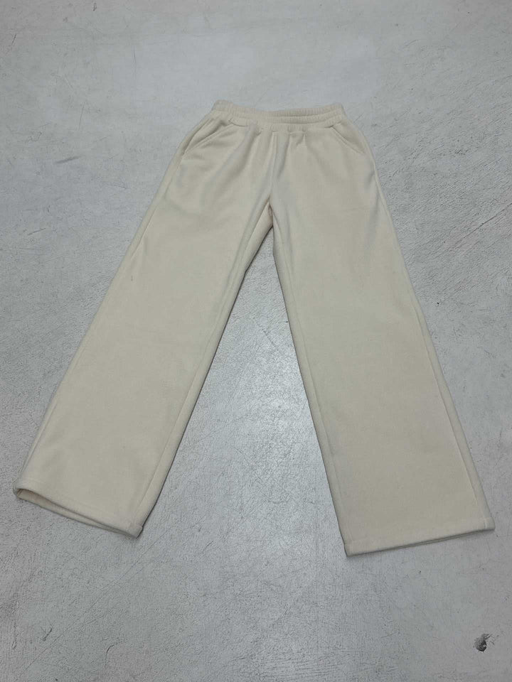 Damer Fuzzy Joggingbukser med elastisk linning og sidelommer Skovae