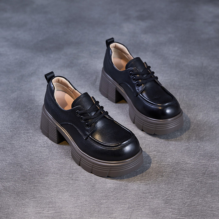 Dame Chunky Platform Oxfords med elegant silhuet Stilla