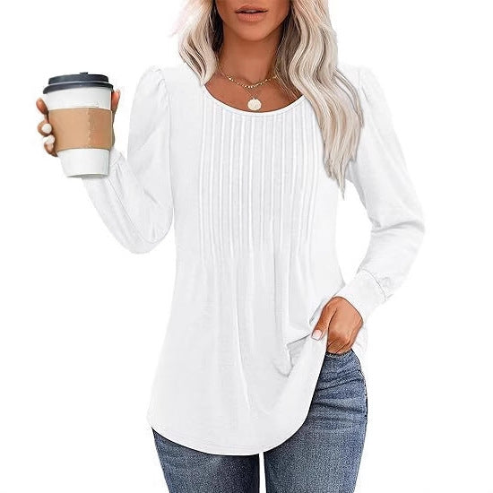 Damebluse med elegante draperinger Stilla
