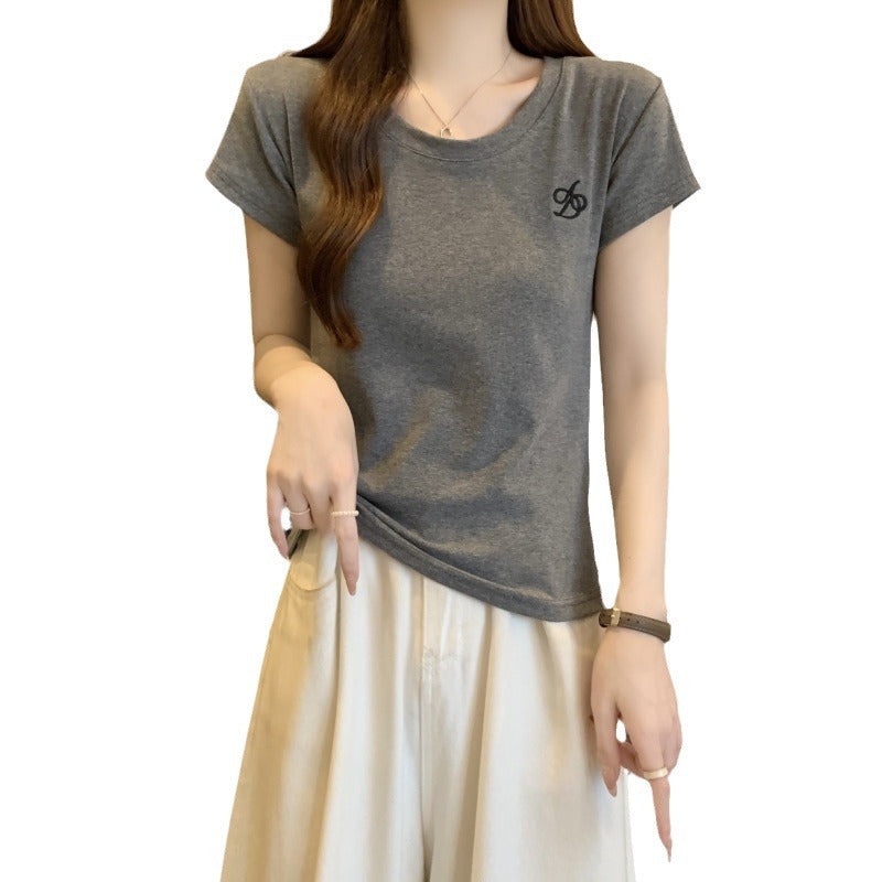 Dame Casual Kortærmet Grafik T-Shirt Stilla