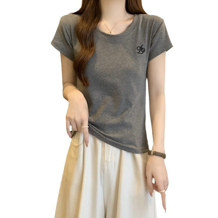 Dame Casual Kortærmet Grafik T-Shirt Stilla