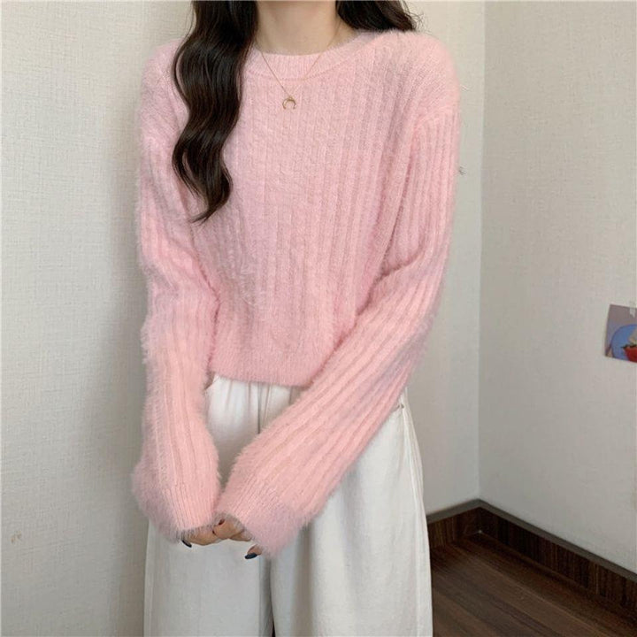 Kvinders hyggelige strikket sweater med blødt materiale Stilla