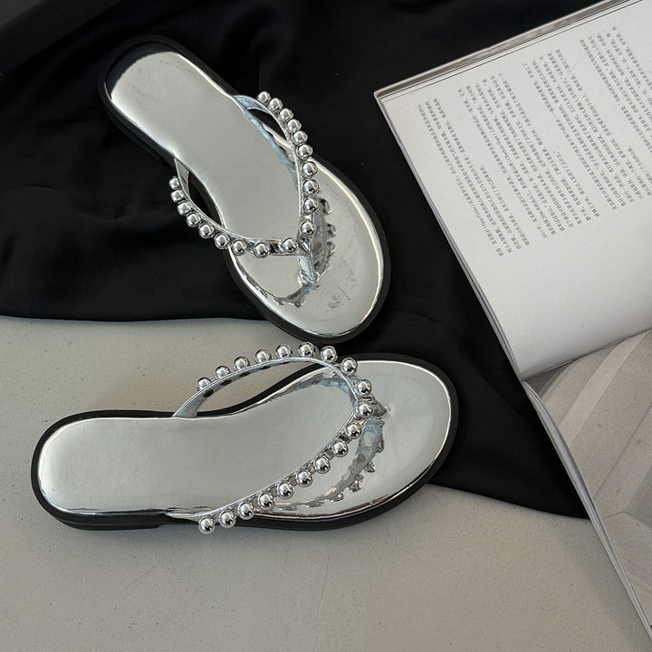 Femme Stilfulde Dekorative Flip-Flops Stilla