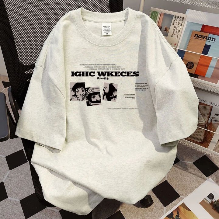 Kvinder oversized grafisk T-shirt Stilla