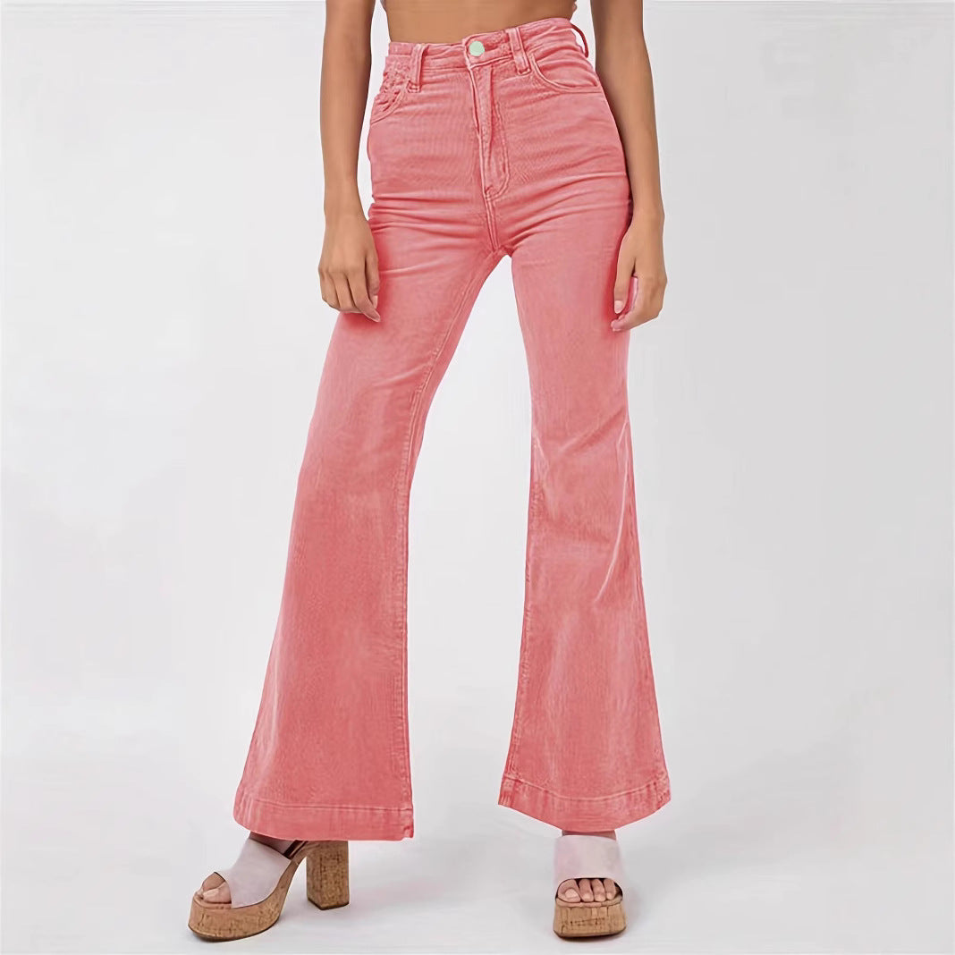 Damer Høj Talje Flared Jeans Stilla