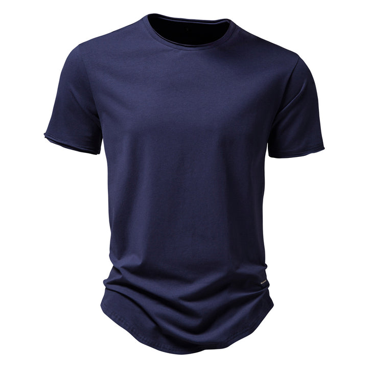 Herre T-shirt lavet af kvalitets, åndbart bomuldsblanding med moderne snit Stilla