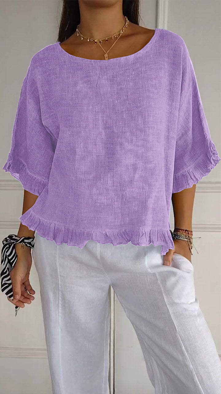 Dame Casual Oversize Shirt Stilla