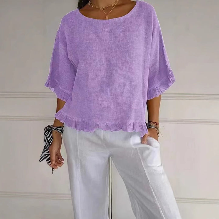 Femme Relaxed Fit Rødfald Top Stilla