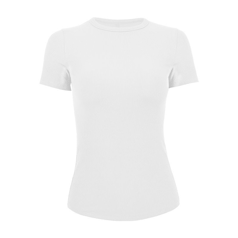 Dame kortærmet T-shirt med struktureret design Stilla