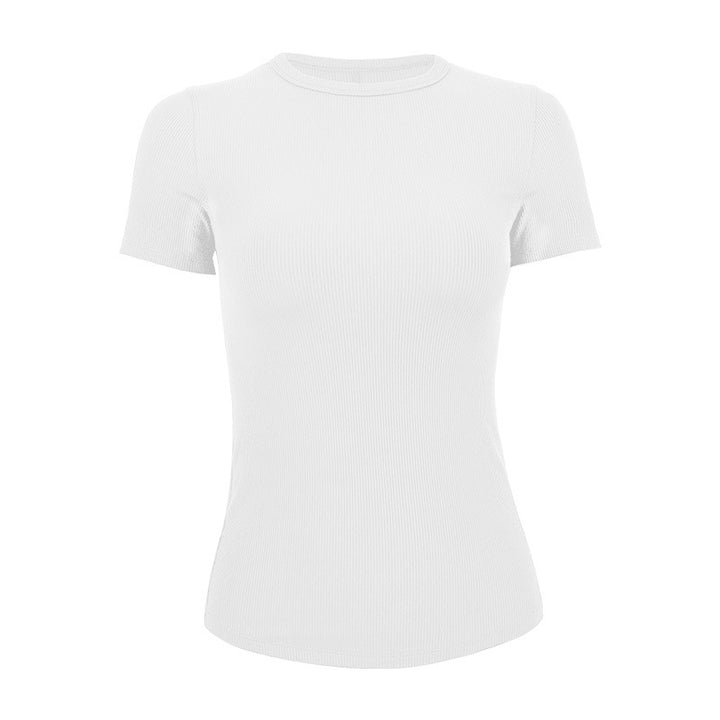 Dame kortærmet T-shirt med struktureret design Stilla