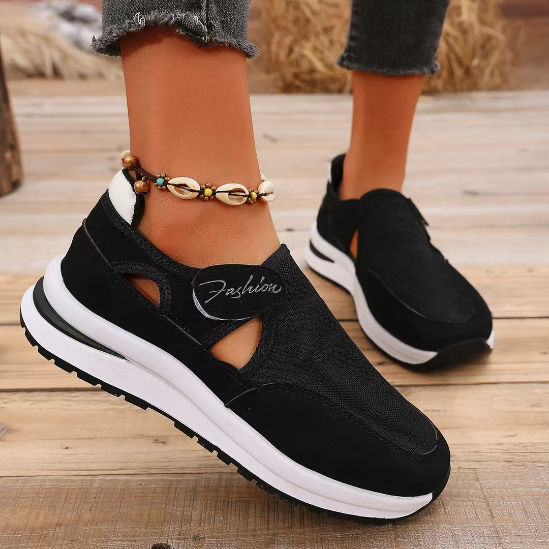 Damer Åndbare Slip-On Sneakers med elegant snit og elastiske indsatser Stilla