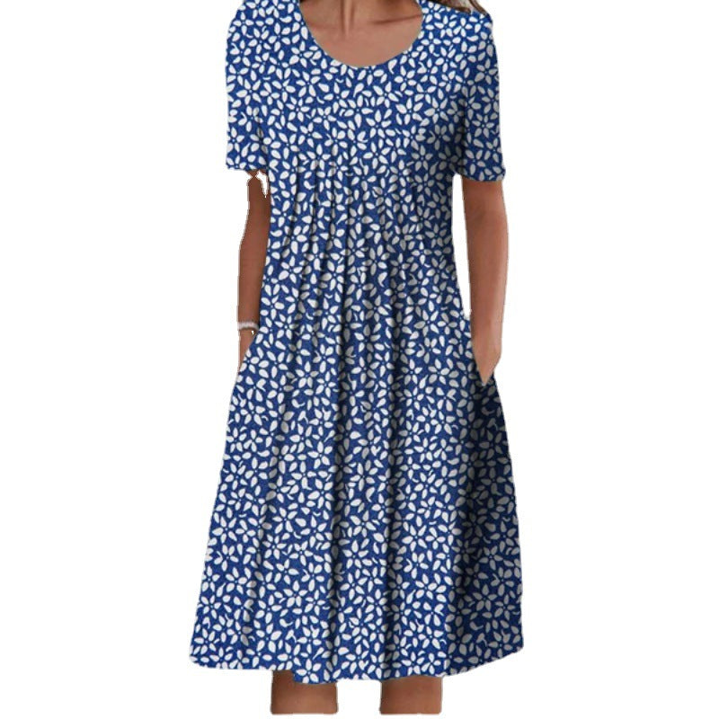 Kvinder Floral Print Afslappet Maxi Kjole Stilla