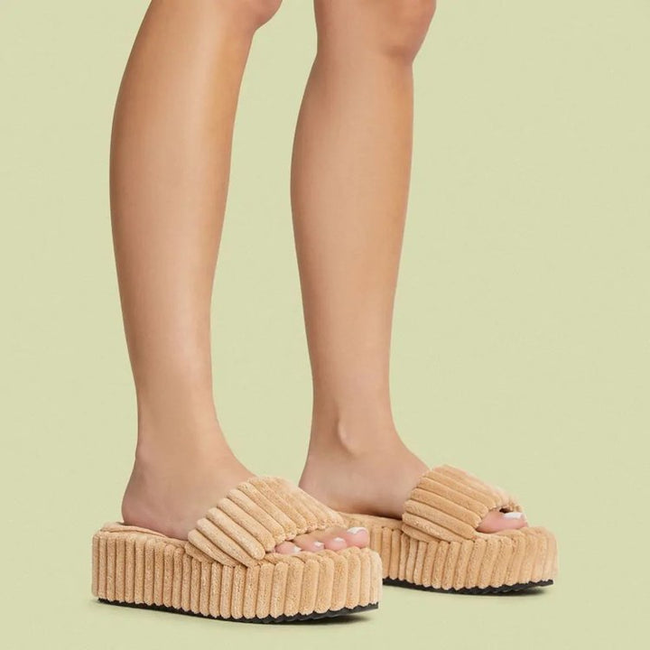 Dame Fuzzy Wellness-sandaler Stilla