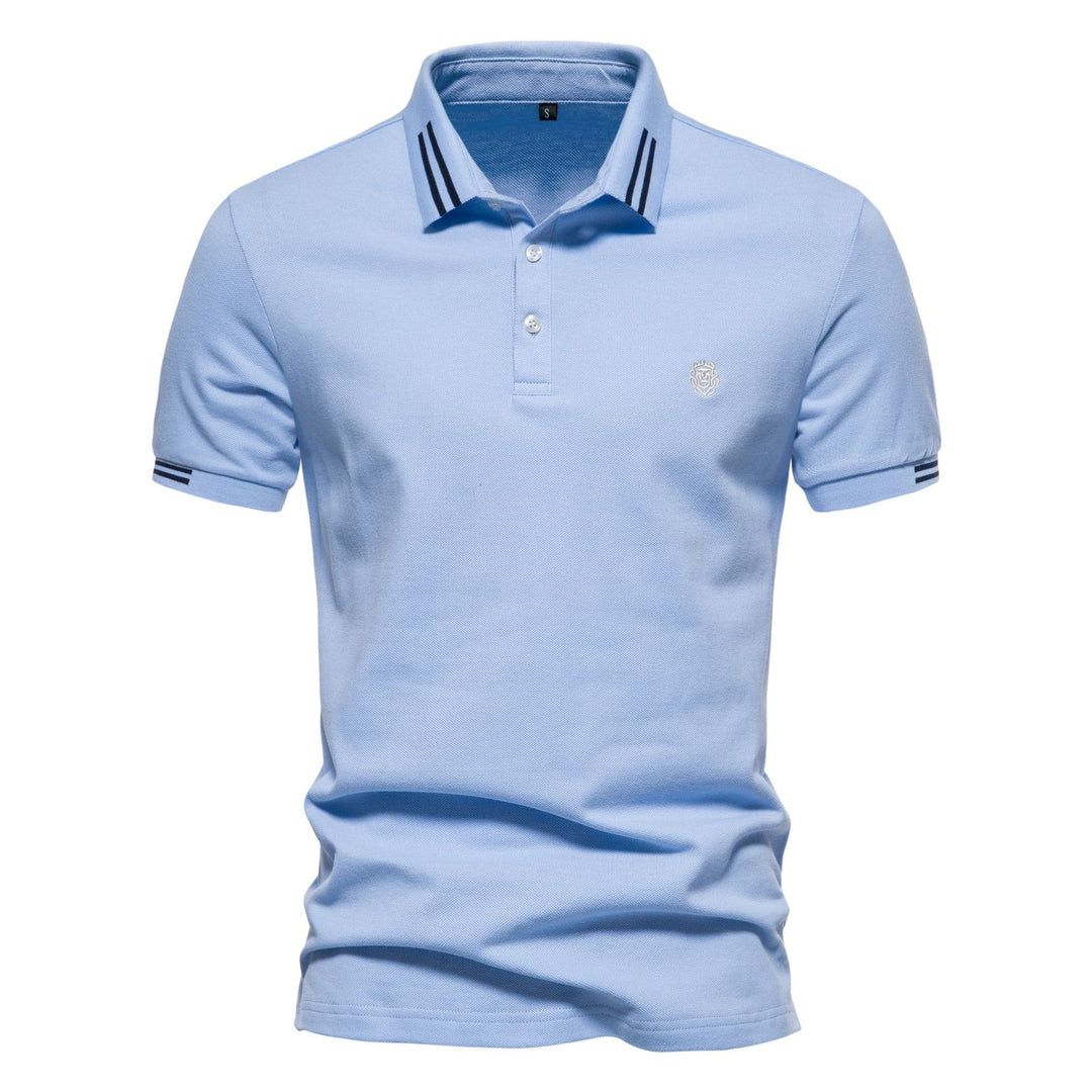 Herren polo shirt med sportslige accenter og fin bomulds kvalitet Stilla