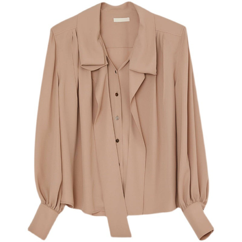 Damer elegant bluse med bælte Stilla