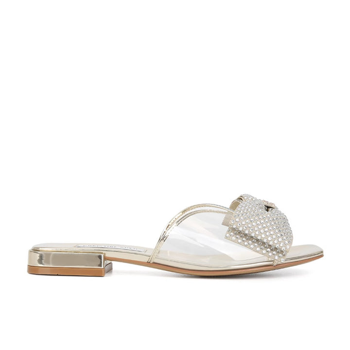 Dame Stilfulde Slide Sandaler med Rhinsten detaljer Stilla