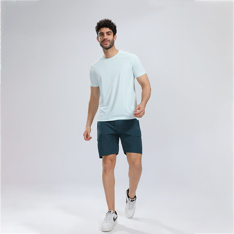 Herrer funktionelt T-shirt med fugttransporterende materiale og ergonomisk snit Stilla