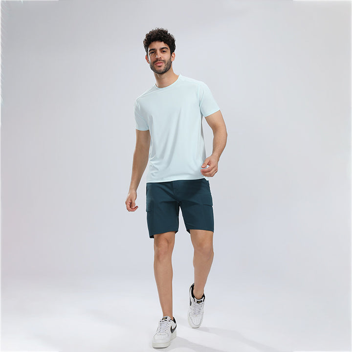 Herrer funktionelt T-shirt med fugttransporterende materiale og ergonomisk snit Stilla
