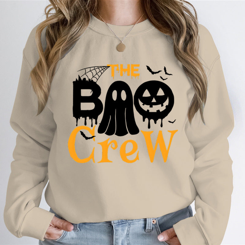 Kvinders sweatshirt med Halloween-tema og kreativ grafisk tryk Stilla