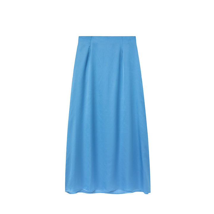 Dame Satin Maxi Nederdel Stilla