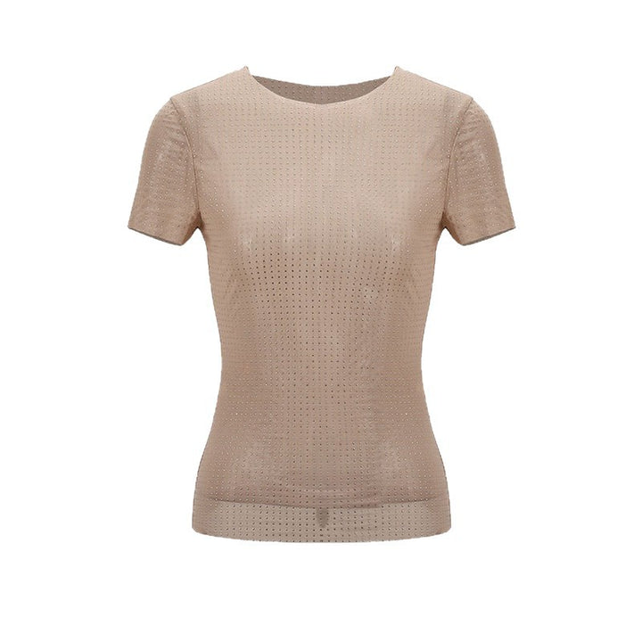 Dame Figurtilpasset T-shirt med struktureret design Skovae