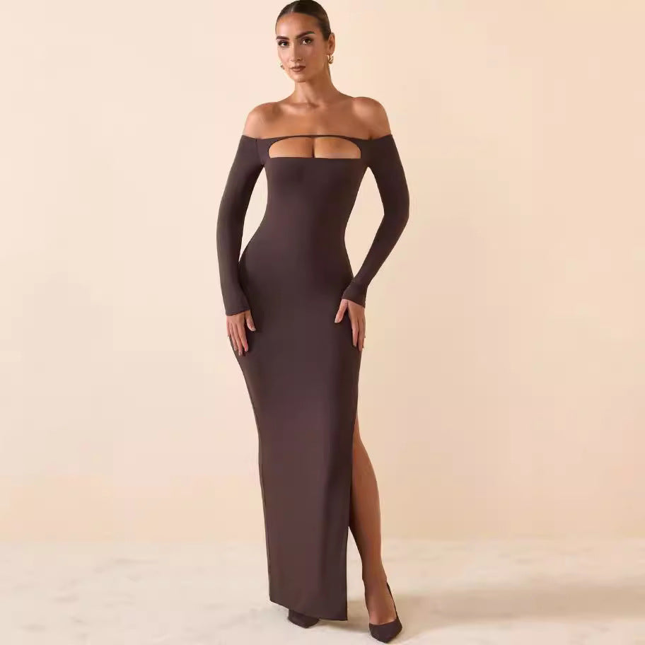 Dame Bodycon Minikjole med off-shoulder design og strategiske cut-outs Stilla