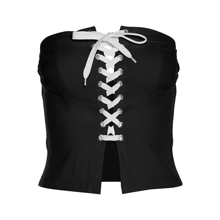 Dame Bustier-top med spændende snøre-design og tætsiddende snit Stilla