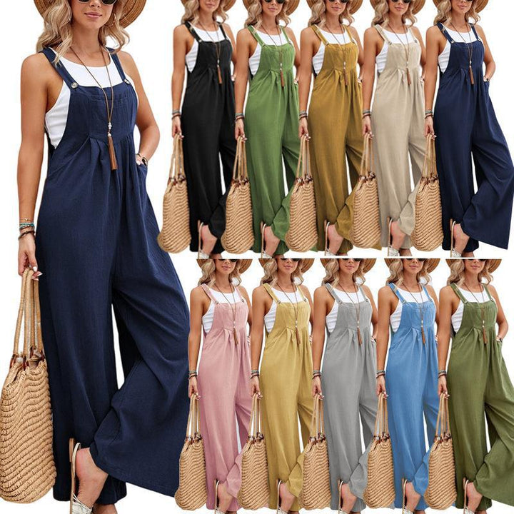 Dame jumpsuit med justerbare stropper Stilla