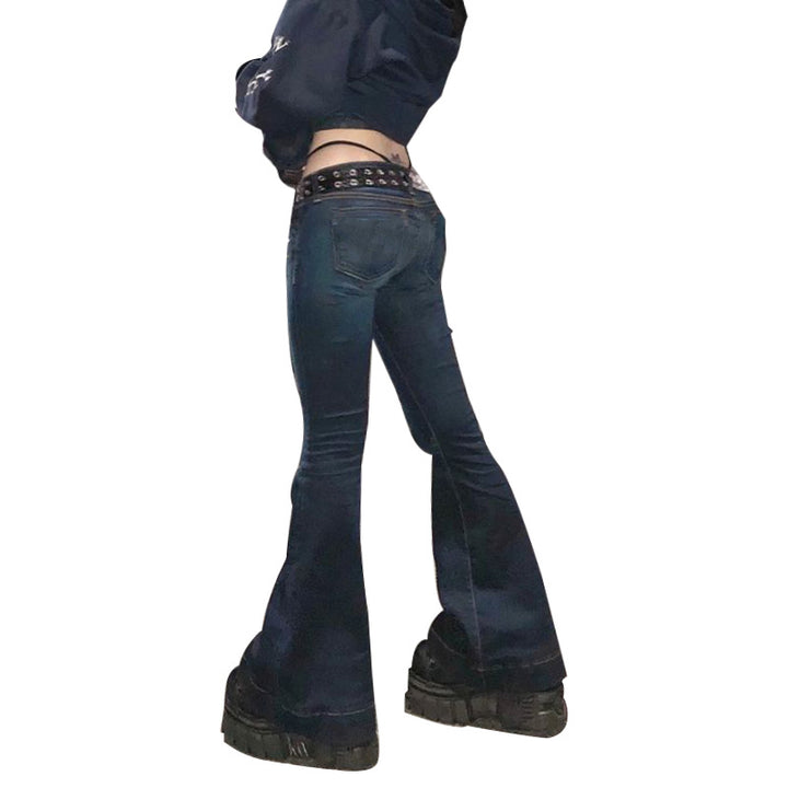 Dame Flared Jeans med komfortabel pasform og trendy detaljer Stilla