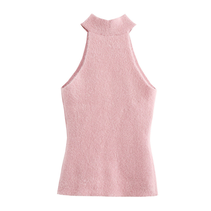 Femme High-Neck Pyntet Striktop Stilla