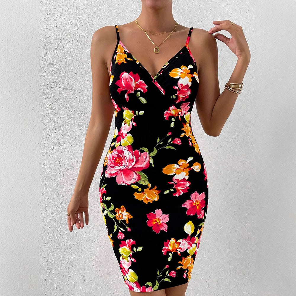 Dame Floral Wrap Kjole Skovae