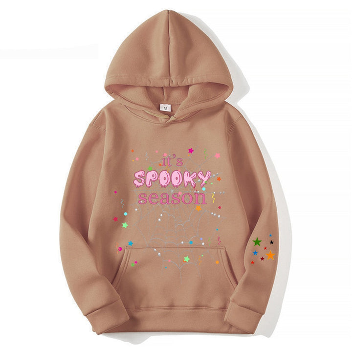 Kvinder hyggelig hoodie med grafisk Halloween design Skovae