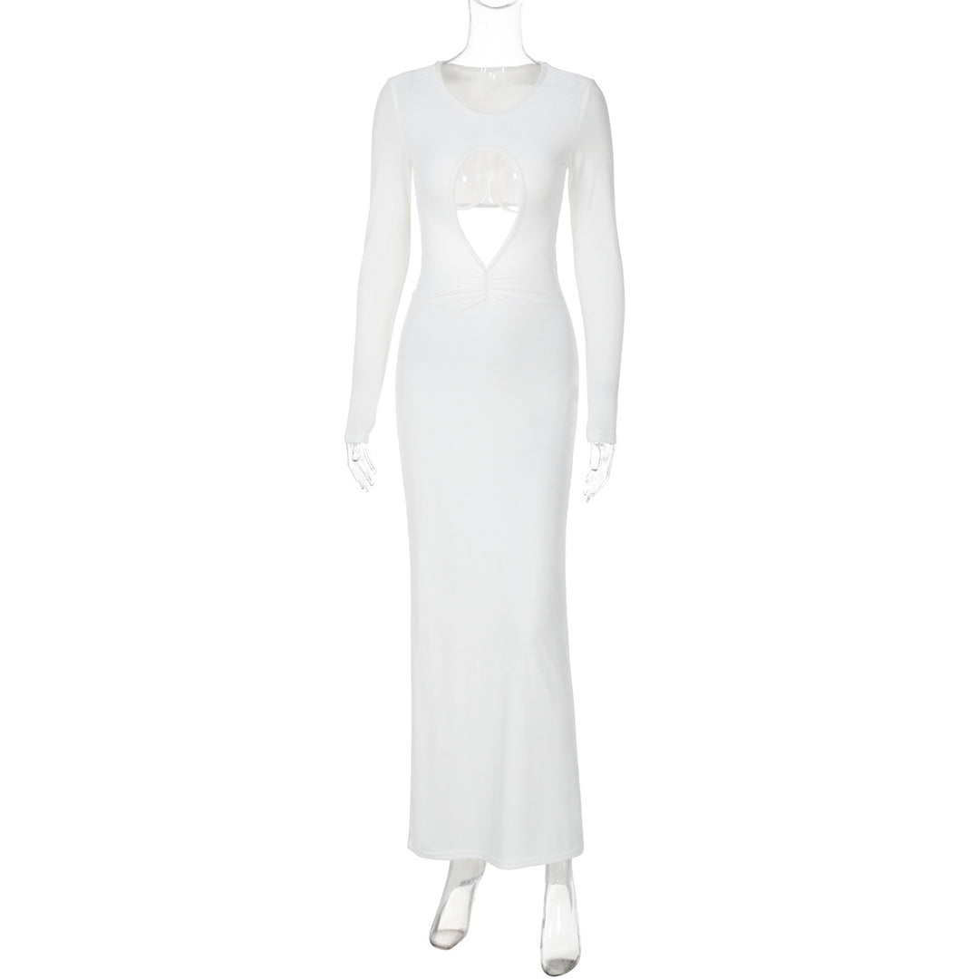 Dame Elegant Maxikjole med Cut-Outs Stilla