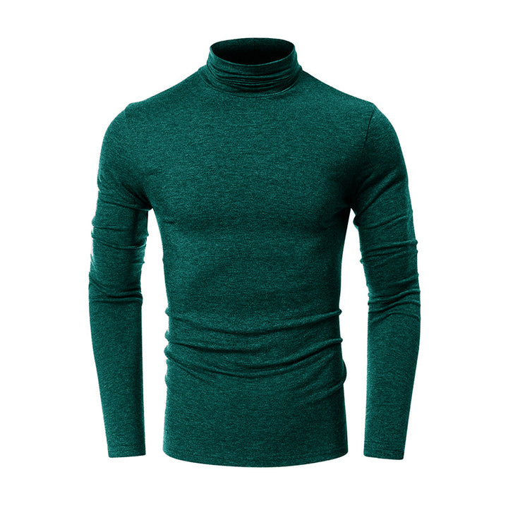 Herren Turtleneck-Shirt i høj kvalitets, elastisk bomuldsblanding Stilla