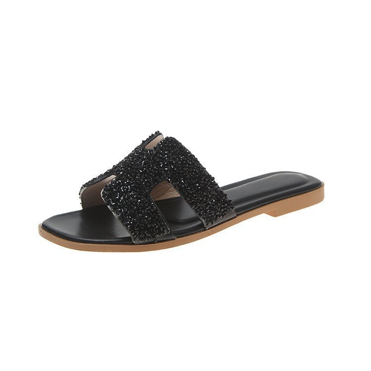 Damer Mode Rhinestone-sandaler i elegant design Stilla