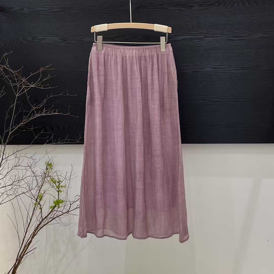 Femme Flydende Maxikjole med Elastisk Talje Stilla