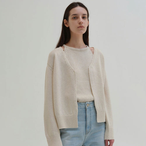 Kvinders komfortable og elegante strikket cardigan Stilla