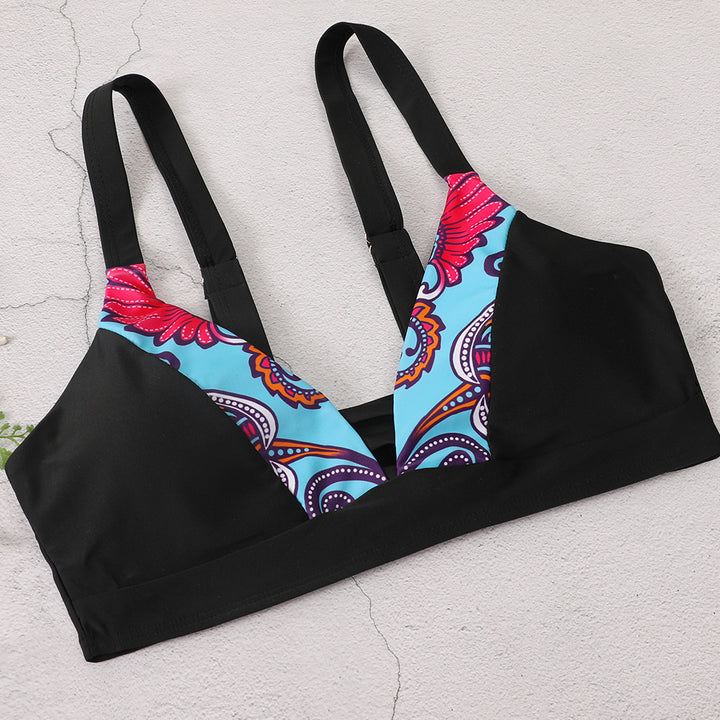 Dame Sporty og fashionable bikini-sæt med iøjnefaldende mønster Stilla