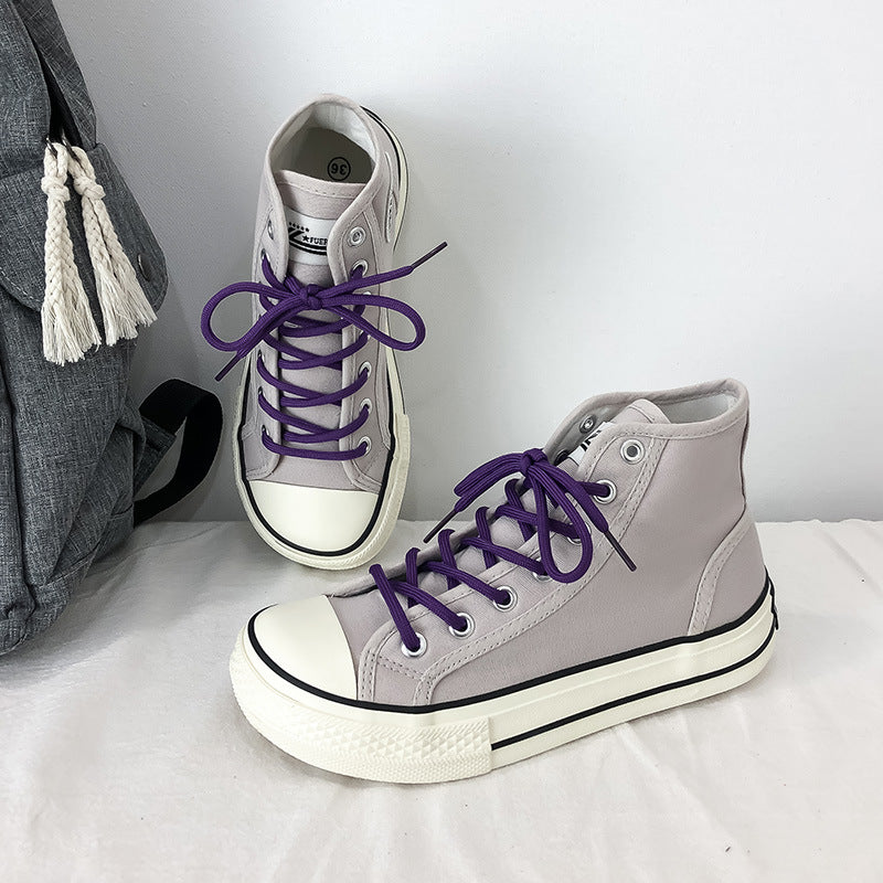 Dame Hochtop Sneakers med moderigtigt overdækning og iøjnefaldende snøresystem Stilla