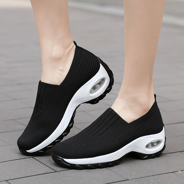 Dame Lettere Slip-On Sneakers med åndbart mesh-overmateriale og støddæmpende sål Stilla
