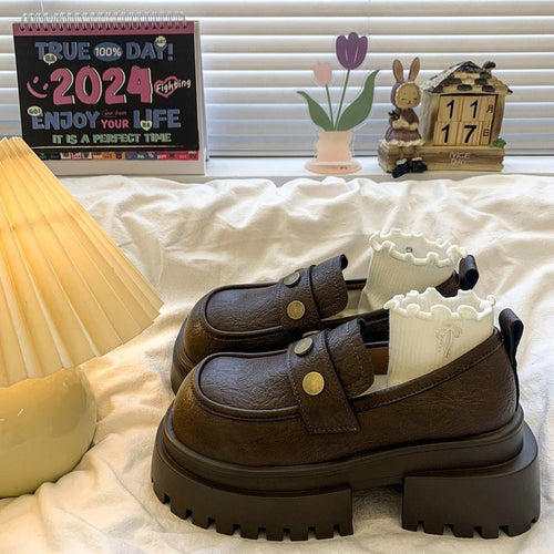 Dame Chunky Mokkasiner med moderne rufflesdesign og stabil profilsål Stilla
