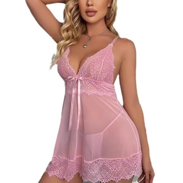 Dame Gennemsigtig Spids Babydoll Nattøj Stilla